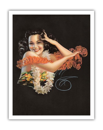 Hawaiian glamour girl - glamour,